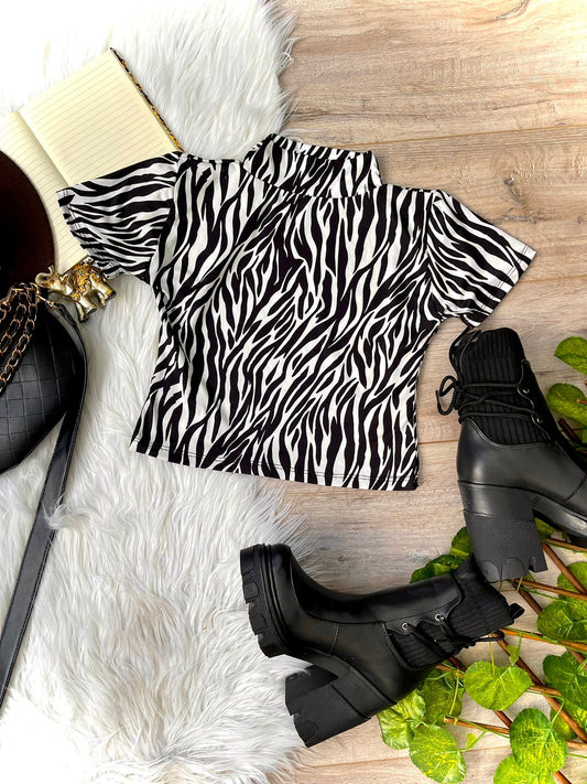 Blusa Cebrada animal print